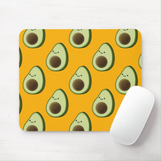 Avocado Pattern Mousepad (Mit Mouse)
