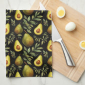 Avocado Pattern Personalisierte Küche Geschirrtuch (Viertel Falte)