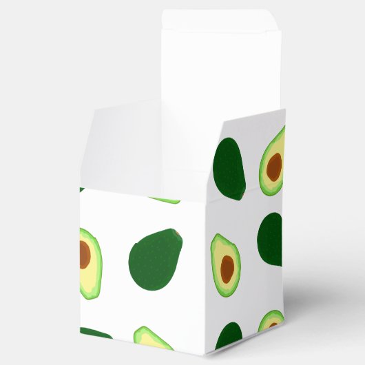 Avocado Pattern Print Fevor Box Geschenkschachtel (Geöffnet)