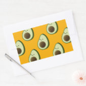 Avocado Pattern Rechteckiger Aufkleber (Umschlag)