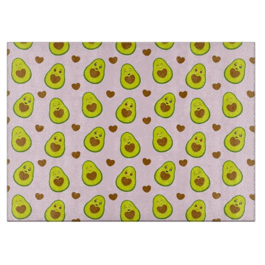 Avocado Pattern Schneidebrett (Vorderseite)