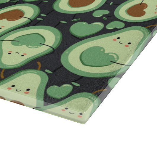 Avocado Pattern Schneidebrett (Ecke)