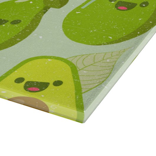 Avocado Pattern Schneidebrett (Ecke)