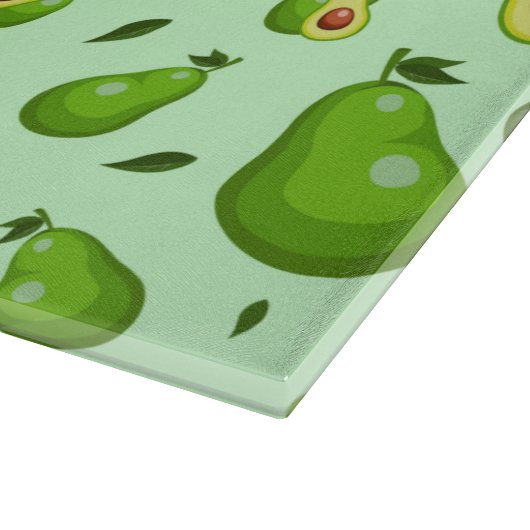 Avocado Pattern Schneidebrett (Ecke)