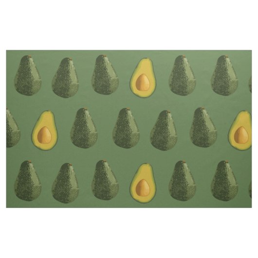 Avocado Pattern Stoff (Fat Quarter (45,7 x 55,9 cm))