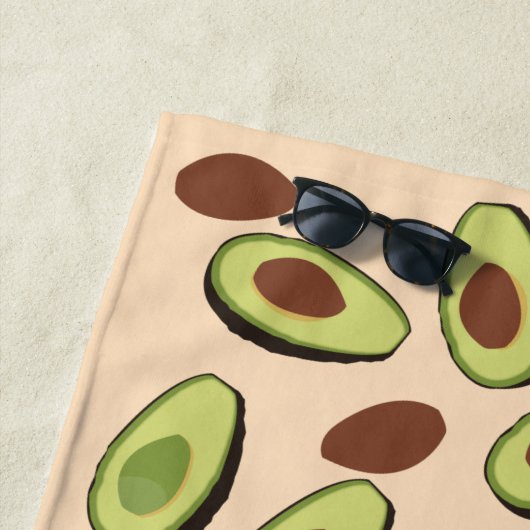 Avocado Pattern Strandtuch (Beispiel)