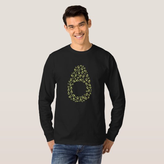Avocado Pattern T-Shirt (Vorne ganz)