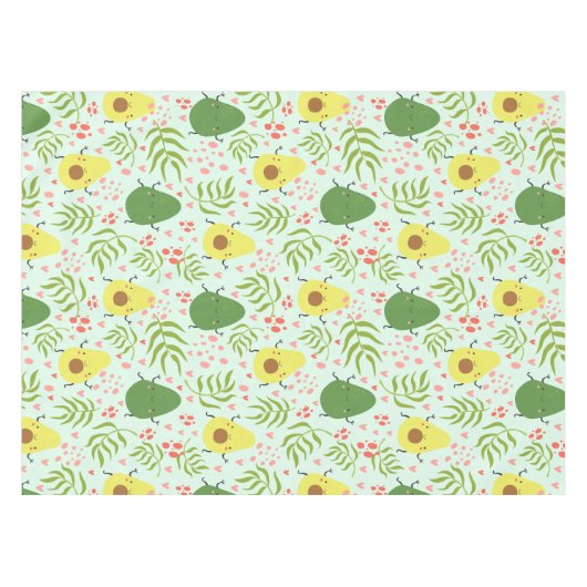 Avocado Pattern Tablecloth Tischdecke (Vorderseite (Horizontal))