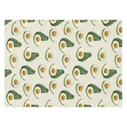 Avocado Pattern Tablecloth Tischdecke (Vorderseite (Horizontal))