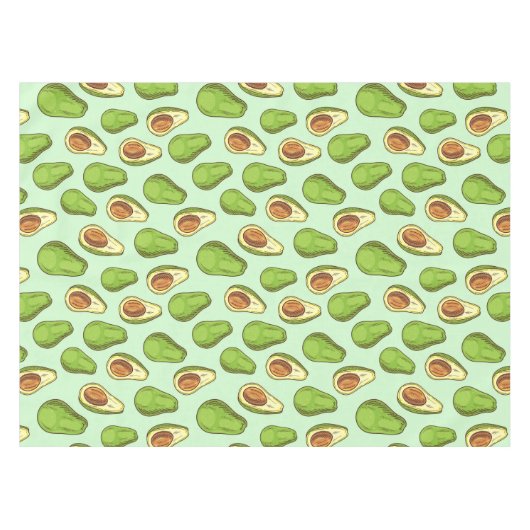 Avocado Pattern Tischdecke (Vorderseite (Horizontal))