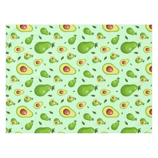 Avocado Pattern Tischdecke (Vorderseite (Horizontal))