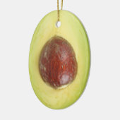 Avocado Pit Keramik Ornament (Links)