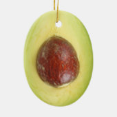Avocado Pit Keramik Ornament (Hinten)