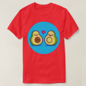Avocado plush avocado Paar T-Shirt (Design vorne)