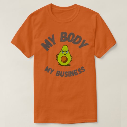 Avocado-plushlustiges Sprichwort T-Shirt (Design vorne)