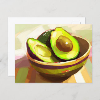 Avocado, Postüberquerung Postkarte
