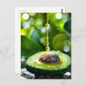 Avocado, Postüberquerung Postkarte (Vorne/Hinten)