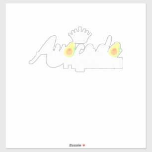 Avocado Princess Aufkleber