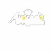 Avocado Princess Aufkleber (Vorderseite)