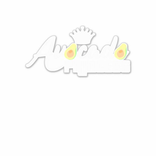 Avocado Princess Aufkleber (Vorderseite)