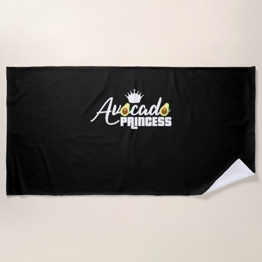Avocado Princess Strandtuch (Vorderseite)