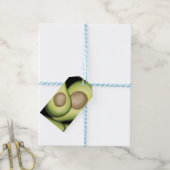 Avocado print Geschenk Tag Geschenkanhänger (Mit Garn)