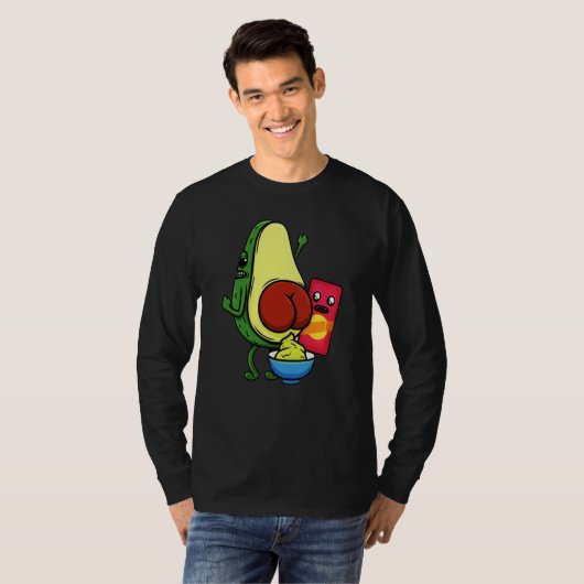Avocado Pun Wordplay Healthy Eating Habit Vegan Ve T-Shirt (Vorne ganz)