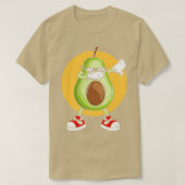 Avocado Punk Dabbing Cool mit Sonnenbrille Fruit L T-Shirt (Design vorne)