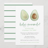 Avocado Punny Funny Couples Kinderdusche