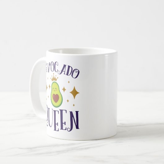 Avocado Queen Kaffeetasse (Vorderseite Links)