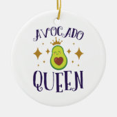 Avocado Queen Keramik Ornament (Vorne)