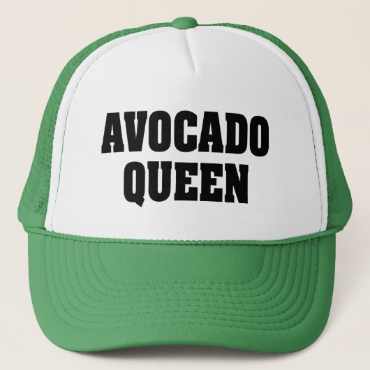 Avocado Queen-Lkw-Hut Truckerkappe (Vorderseite)