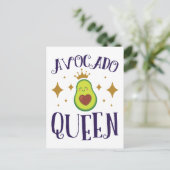 Avocado Queen Postkarte (Stehend Vorderseite)