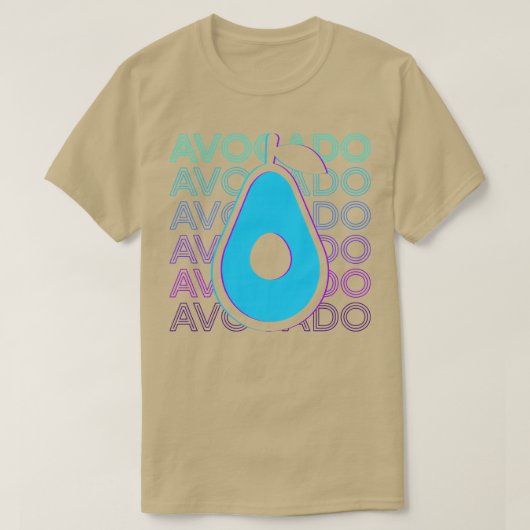 Avocado Retro Avocado Geschenk T-Shirt (Design vorne)