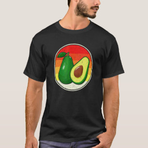 Avocado Retro  Essen Avocados  Bauer Vegan T-Shirt