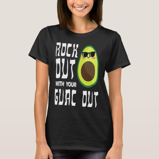 Avocado Rock Guac Out Workout Gym  Personal Traine T-Shirt (Vorderseite)