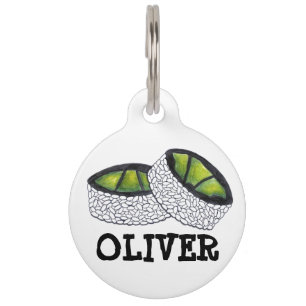 Avocado Roll Japanese Food Sushi Feinschmecker Dog Tiernamensmarke