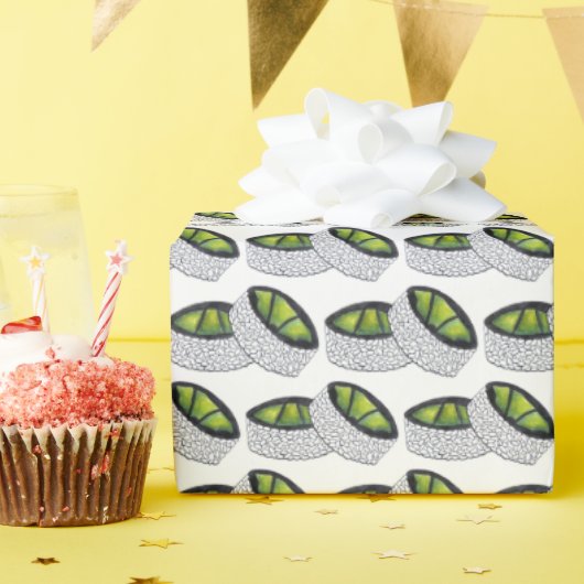 Avocado Roll Japanisches Restaurant Sushi Food Fei Geschenkpapier (Geburtstagsparty)