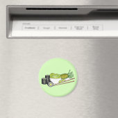 Avocado Rolls Wasabi Sushi Japanisches Essen Abend Magnet (In Situ (Geschirrspüler))