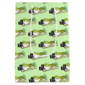 Avocado Rolls Wasabi Sushi Japanisches Essen Abend Mittlere Geschenktüte (Rückseite)