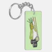 Avocado Rolls Wasabi Sushi Japanisches Essen Abend Schlüsselanhänger (Vorderseite links)