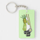 Avocado Rolls Wasabi Sushi Japanisches Essen Abend Schlüsselanhänger (Vorderseite)