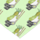 Avocado Rolls Wasabi Sushi Japanisches Essen Abend Tischdecke (Schrägansicht)