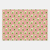 Avocado Rosa Geschenkpapier Set (Vorderseite 3)