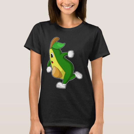 Avocado Runner-Sportler T-Shirt (Vorderseite)