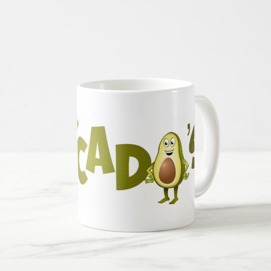 Avocado’s kaffeetasse (VorderseiteRechts)