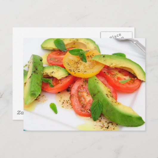 Avocado Salad Postkarte (Vorne/Hinten)