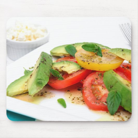 Avocado-Salat und Oliven Mousepad (Vorne)