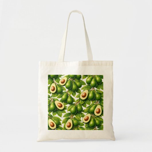 Avocado-Scheiben-Muster Tragetasche (Vorne)