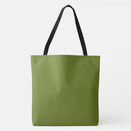 Avocado Schlichte Farbe Tasche (Vorderseite)